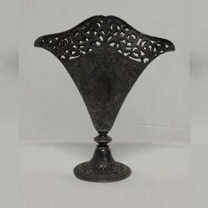 Ornate Silverplate Decorative Vase